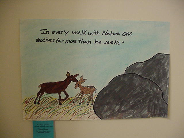 First Place Quotation Category John Muir Poster Contest 2001