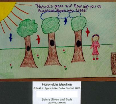 First Place Quotation Category John Muir Poster Contest 2000